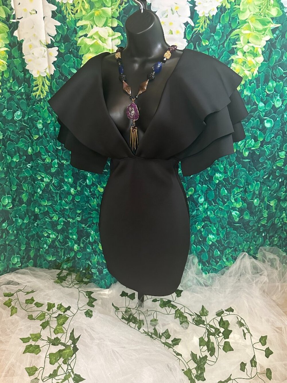 LIKE NEW - Fashion Nova After Party Affair Mini Dress - Black (Size S)